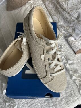 Keds Women's Canvas Low-Top Sneakers in Natural Beige